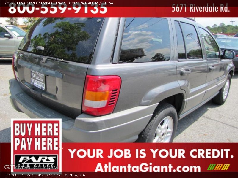 Graphite Metallic / Taupe 2002 Jeep Grand Cherokee Laredo