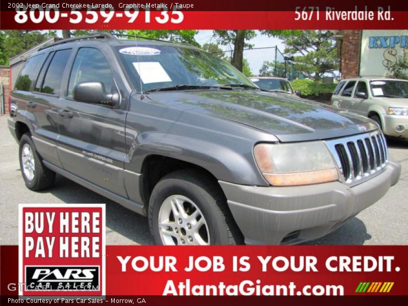 Graphite Metallic / Taupe 2002 Jeep Grand Cherokee Laredo