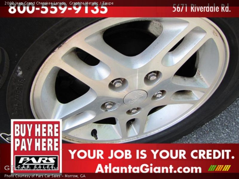 Graphite Metallic / Taupe 2002 Jeep Grand Cherokee Laredo