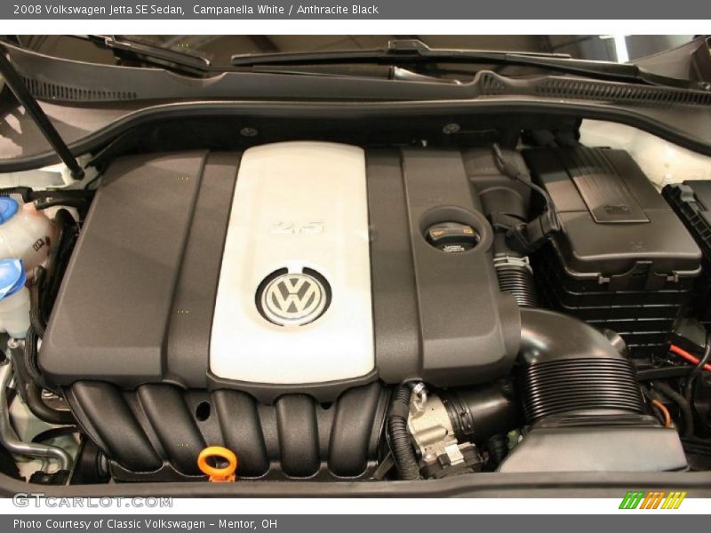 Campanella White / Anthracite Black 2008 Volkswagen Jetta SE Sedan