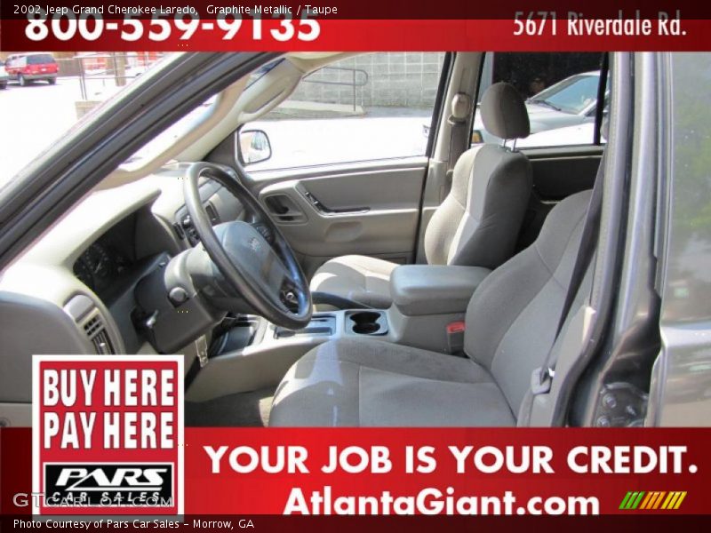Graphite Metallic / Taupe 2002 Jeep Grand Cherokee Laredo