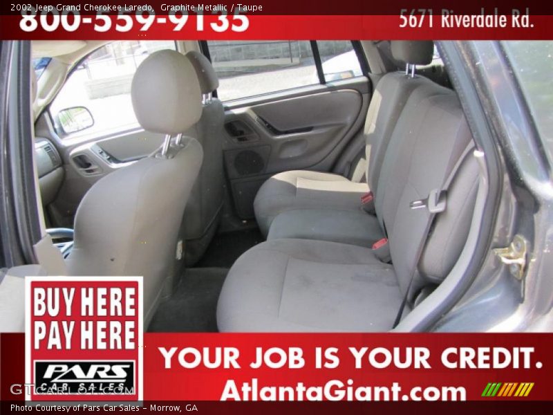 Graphite Metallic / Taupe 2002 Jeep Grand Cherokee Laredo