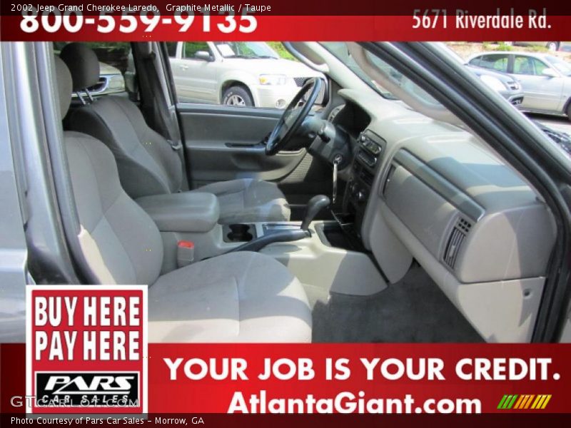 Graphite Metallic / Taupe 2002 Jeep Grand Cherokee Laredo