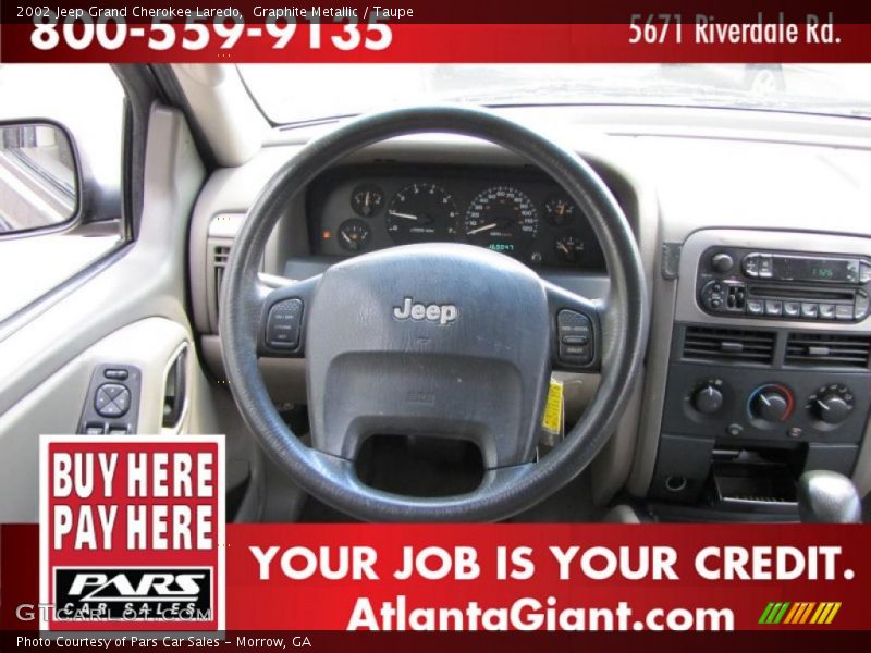 Graphite Metallic / Taupe 2002 Jeep Grand Cherokee Laredo