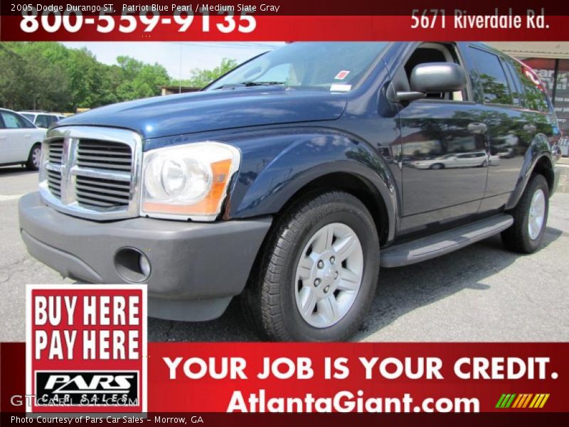 Patriot Blue Pearl / Medium Slate Gray 2005 Dodge Durango ST