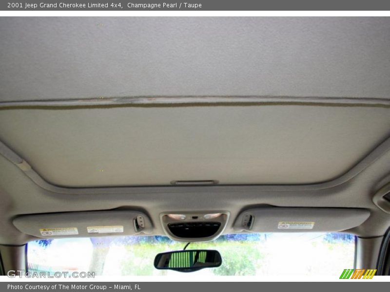 Champagne Pearl / Taupe 2001 Jeep Grand Cherokee Limited 4x4