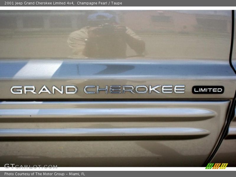 Champagne Pearl / Taupe 2001 Jeep Grand Cherokee Limited 4x4