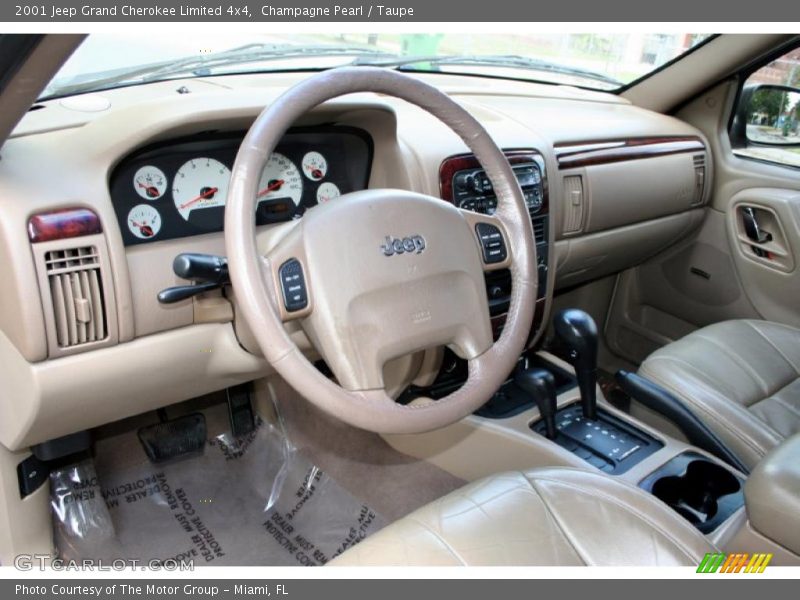 Champagne Pearl / Taupe 2001 Jeep Grand Cherokee Limited 4x4