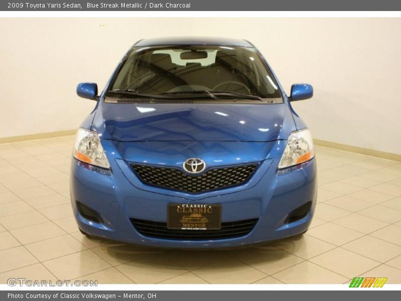 Blue Streak Metallic / Dark Charcoal 2009 Toyota Yaris Sedan