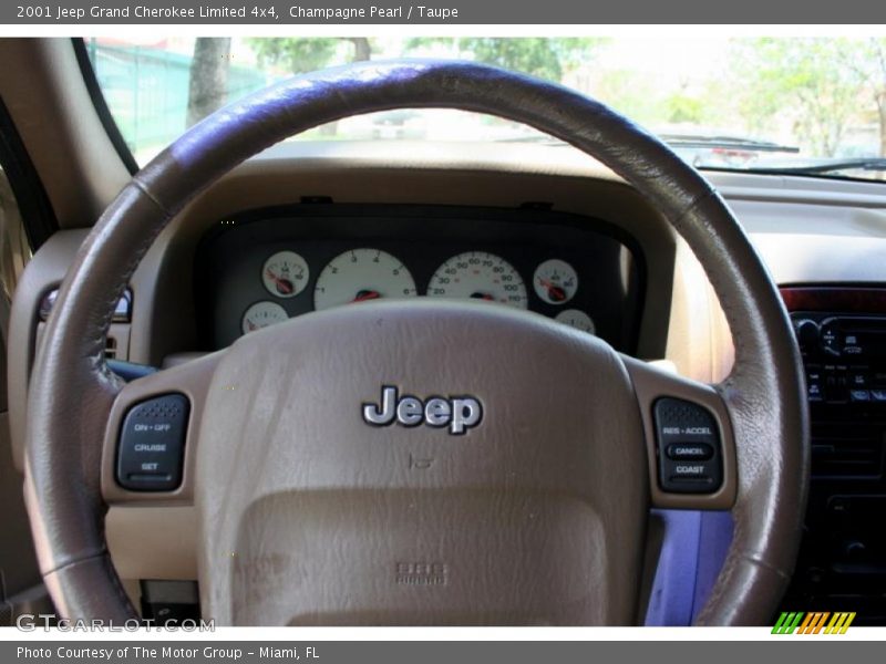 Champagne Pearl / Taupe 2001 Jeep Grand Cherokee Limited 4x4