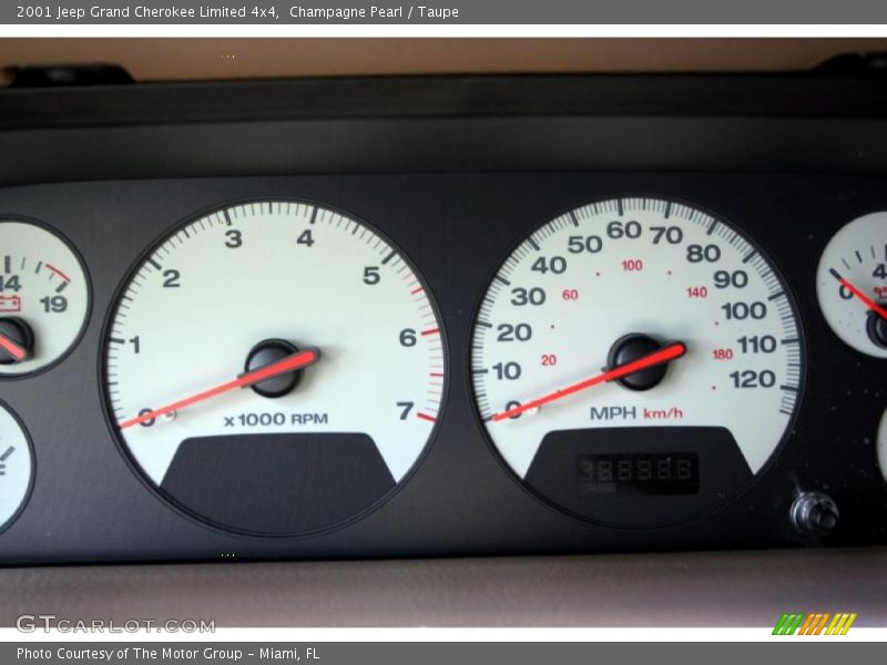 Champagne Pearl / Taupe 2001 Jeep Grand Cherokee Limited 4x4