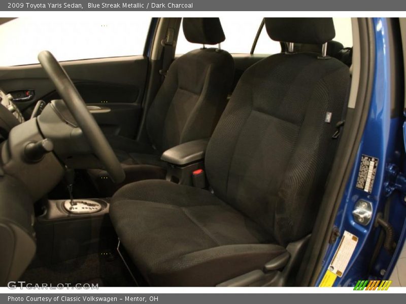 Blue Streak Metallic / Dark Charcoal 2009 Toyota Yaris Sedan