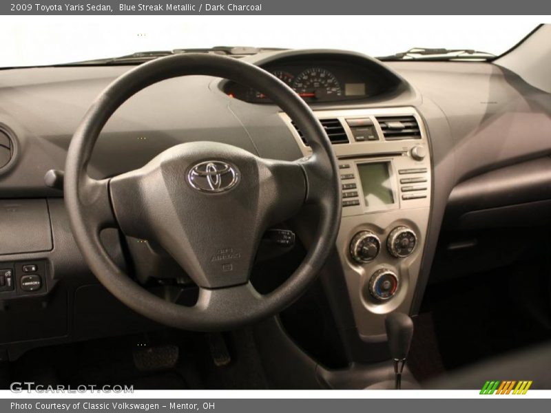 Blue Streak Metallic / Dark Charcoal 2009 Toyota Yaris Sedan