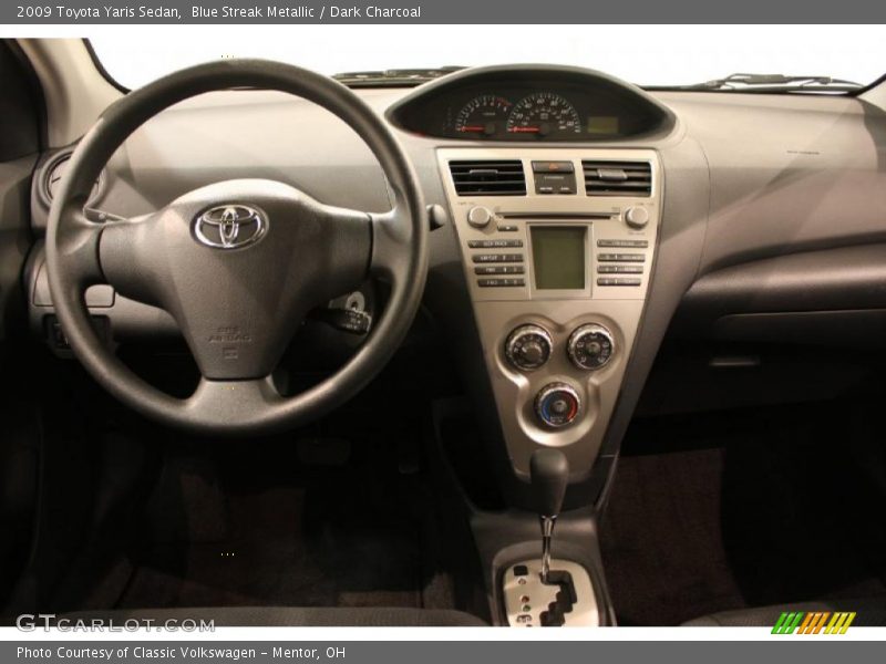 Blue Streak Metallic / Dark Charcoal 2009 Toyota Yaris Sedan