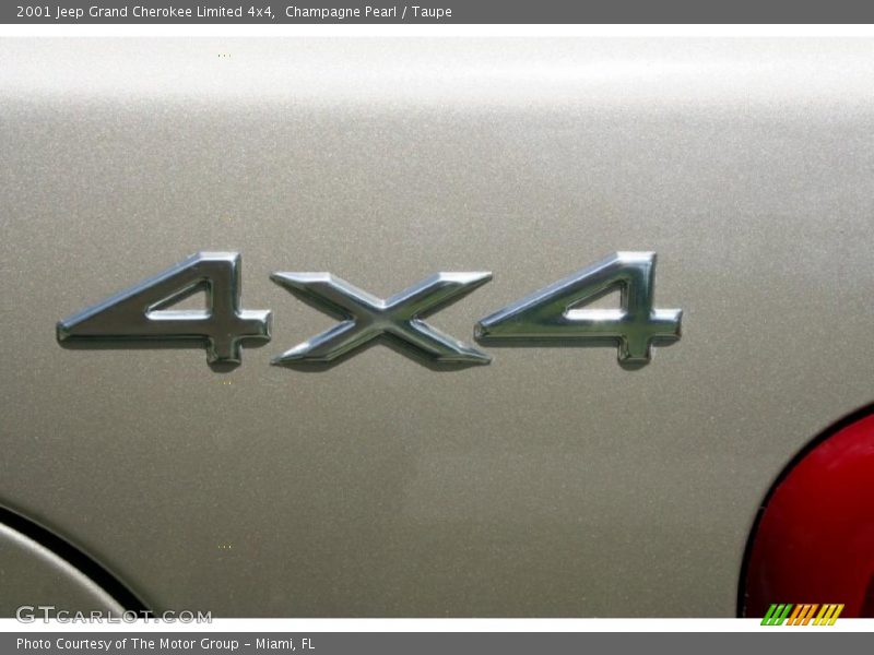 Champagne Pearl / Taupe 2001 Jeep Grand Cherokee Limited 4x4