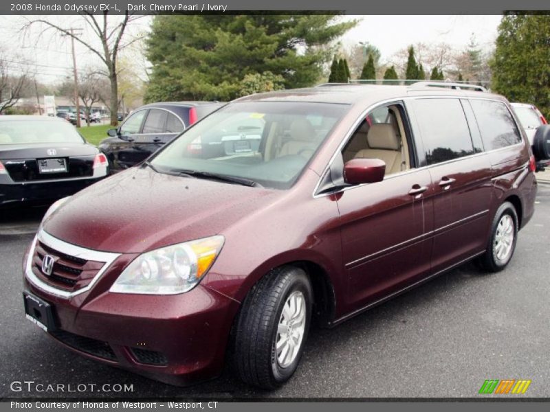 Dark Cherry Pearl / Ivory 2008 Honda Odyssey EX-L