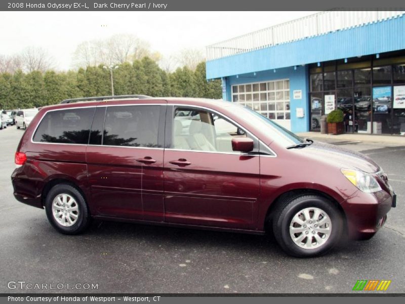 Dark Cherry Pearl / Ivory 2008 Honda Odyssey EX-L