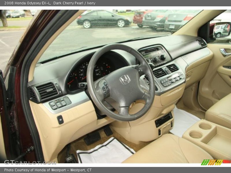 Dark Cherry Pearl / Ivory 2008 Honda Odyssey EX-L