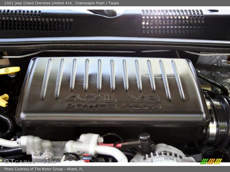 Champagne Pearl / Taupe 2001 Jeep Grand Cherokee Limited 4x4