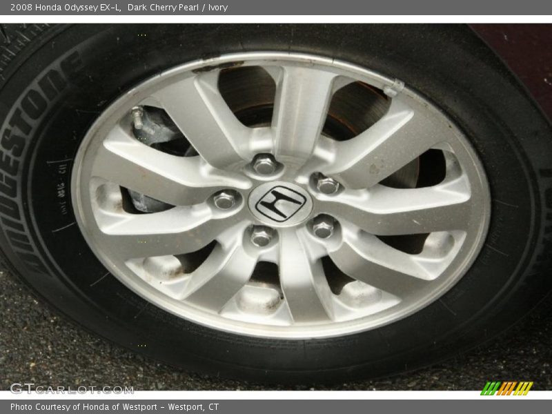 Dark Cherry Pearl / Ivory 2008 Honda Odyssey EX-L