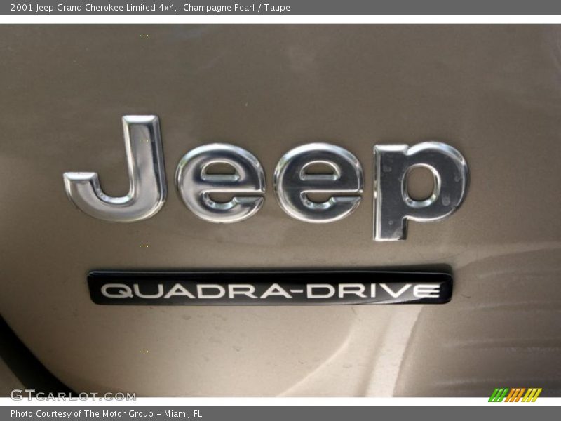 Champagne Pearl / Taupe 2001 Jeep Grand Cherokee Limited 4x4
