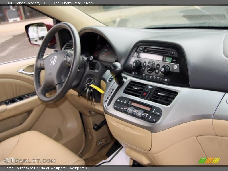 Dark Cherry Pearl / Ivory 2008 Honda Odyssey EX-L