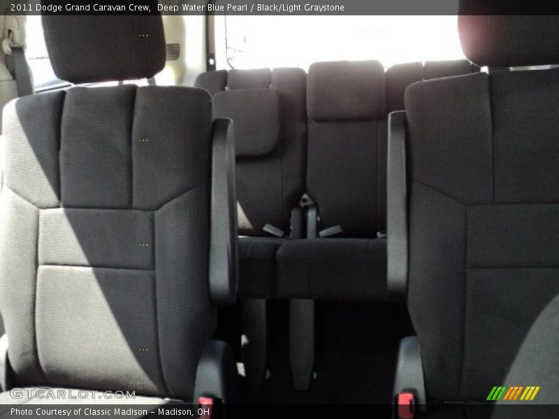 Deep Water Blue Pearl / Black/Light Graystone 2011 Dodge Grand Caravan Crew