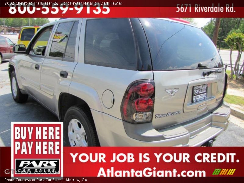 Light Pewter Metallic / Dark Pewter 2002 Chevrolet TrailBlazer LS