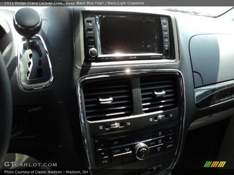 Deep Water Blue Pearl / Black/Light Graystone 2011 Dodge Grand Caravan Crew