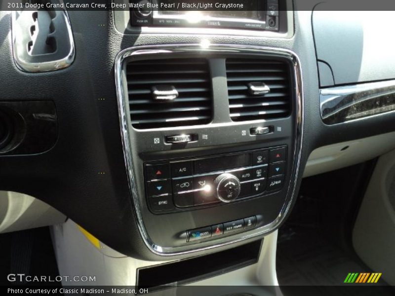 Deep Water Blue Pearl / Black/Light Graystone 2011 Dodge Grand Caravan Crew