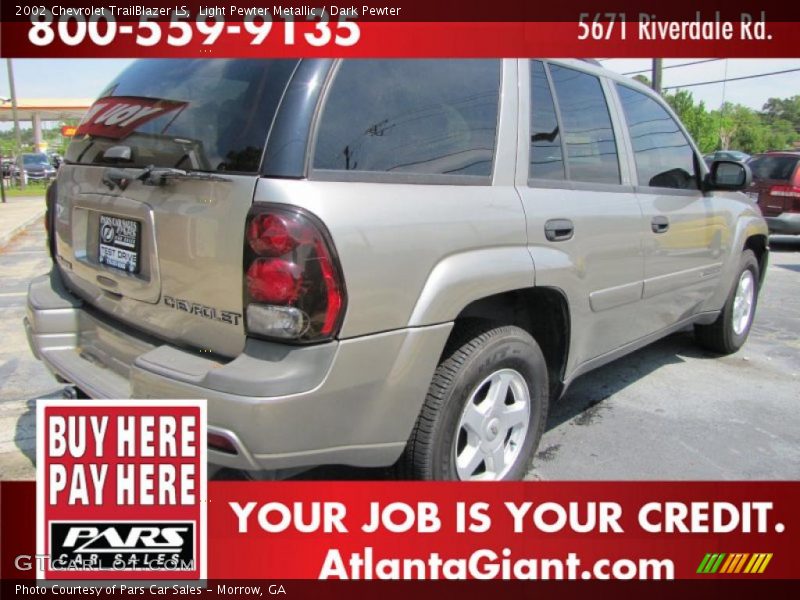 Light Pewter Metallic / Dark Pewter 2002 Chevrolet TrailBlazer LS