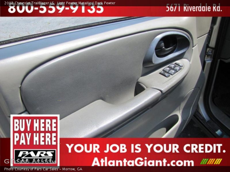 Light Pewter Metallic / Dark Pewter 2002 Chevrolet TrailBlazer LS