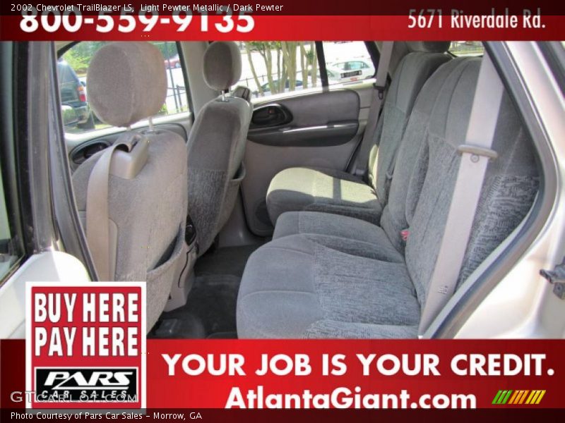 Light Pewter Metallic / Dark Pewter 2002 Chevrolet TrailBlazer LS