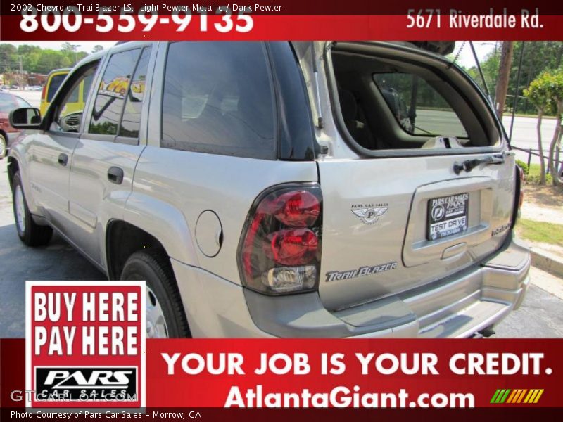 Light Pewter Metallic / Dark Pewter 2002 Chevrolet TrailBlazer LS