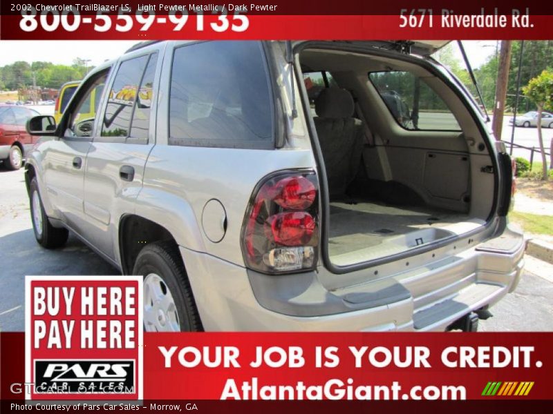 Light Pewter Metallic / Dark Pewter 2002 Chevrolet TrailBlazer LS