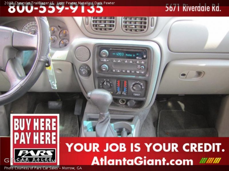 Light Pewter Metallic / Dark Pewter 2002 Chevrolet TrailBlazer LS