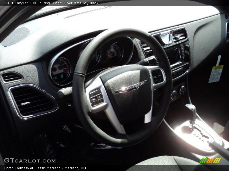 Bright Silver Metallic / Black 2011 Chrysler 200 Touring