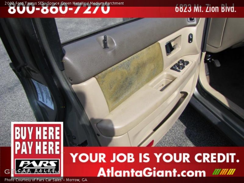 Spruce Green Metallic / Medium Parchment 2002 Ford Taurus SES