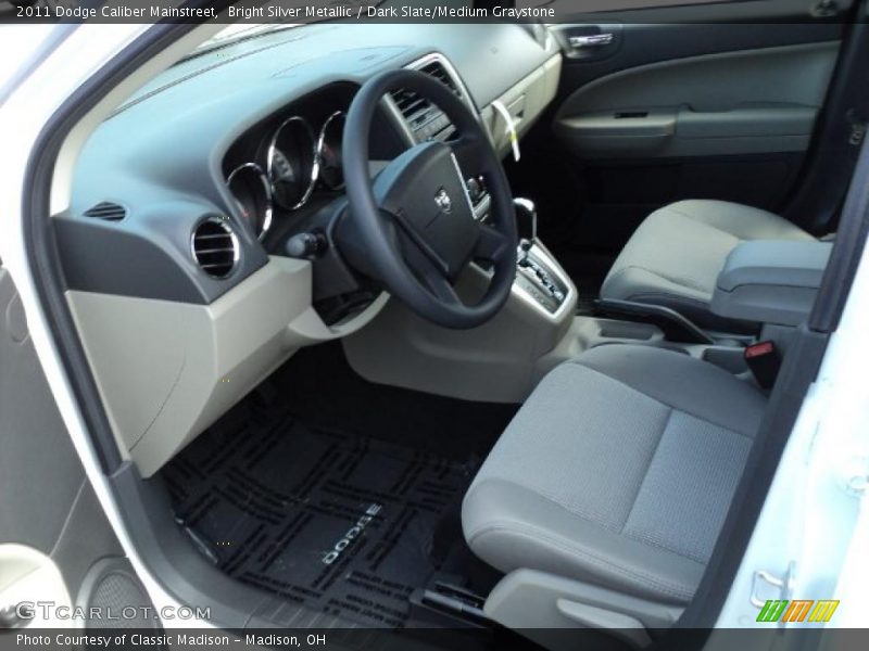 Bright Silver Metallic / Dark Slate/Medium Graystone 2011 Dodge Caliber Mainstreet