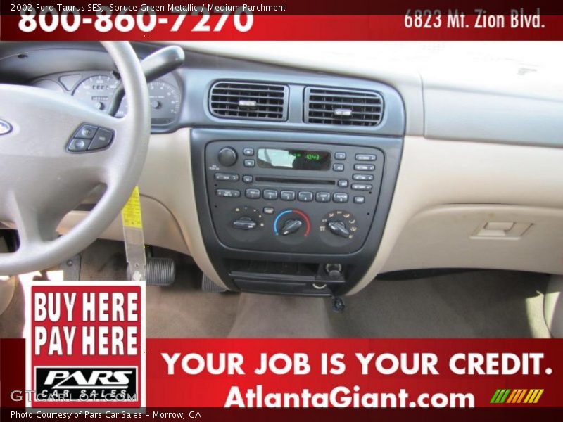 Spruce Green Metallic / Medium Parchment 2002 Ford Taurus SES