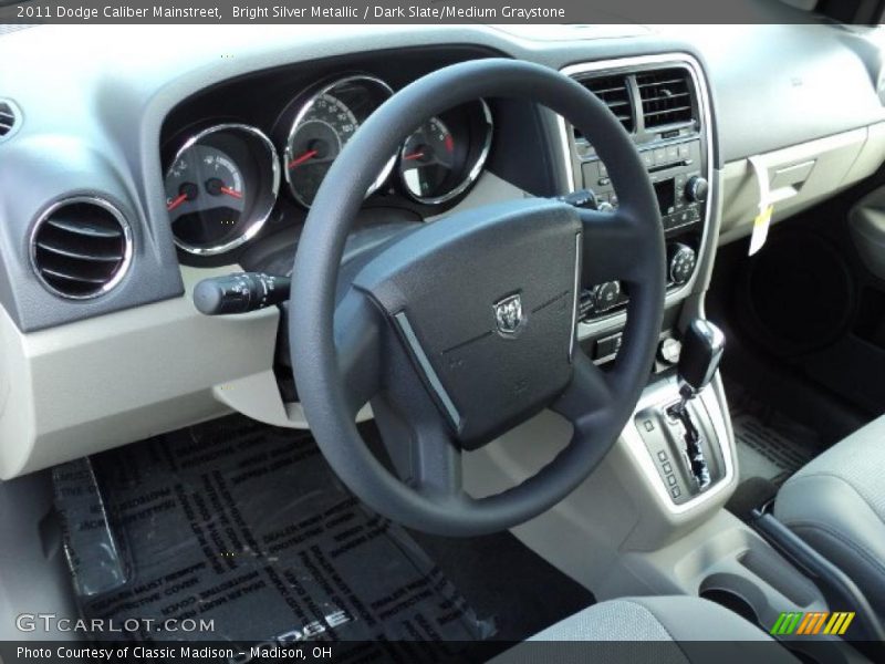 Bright Silver Metallic / Dark Slate/Medium Graystone 2011 Dodge Caliber Mainstreet