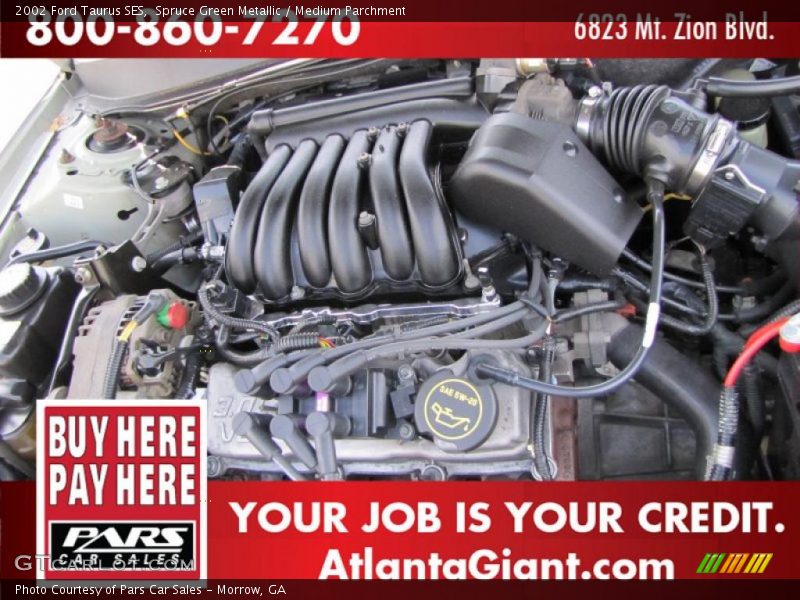 Spruce Green Metallic / Medium Parchment 2002 Ford Taurus SES