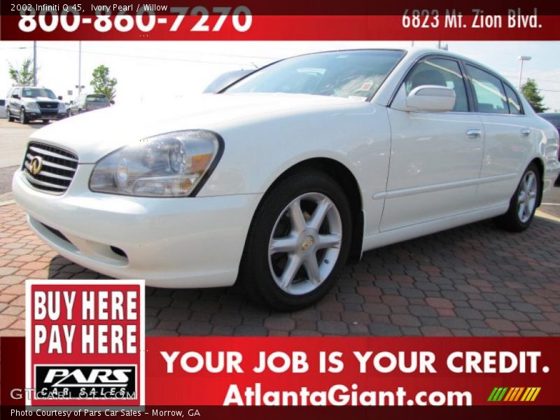 Ivory Pearl / Willow 2002 Infiniti Q 45