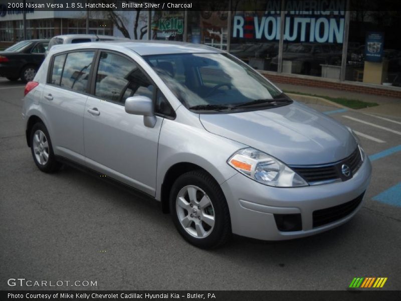 Brilliant Silver / Charcoal 2008 Nissan Versa 1.8 SL Hatchback