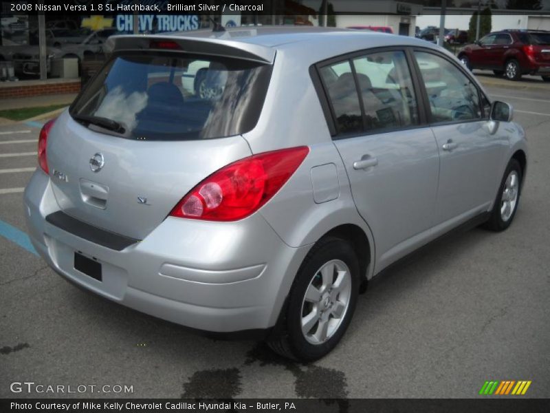 Brilliant Silver / Charcoal 2008 Nissan Versa 1.8 SL Hatchback