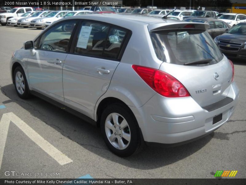 Brilliant Silver / Charcoal 2008 Nissan Versa 1.8 SL Hatchback