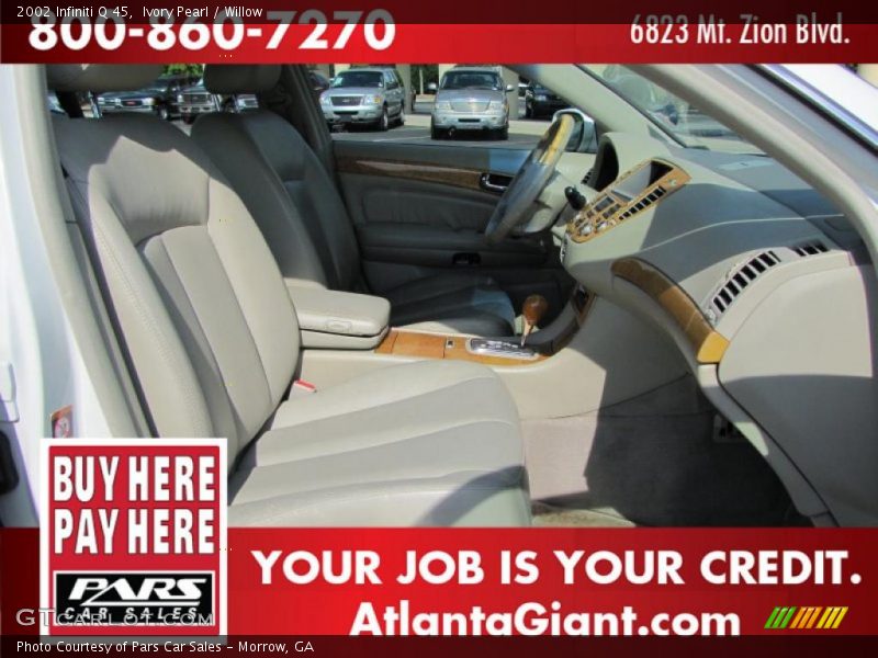 Ivory Pearl / Willow 2002 Infiniti Q 45