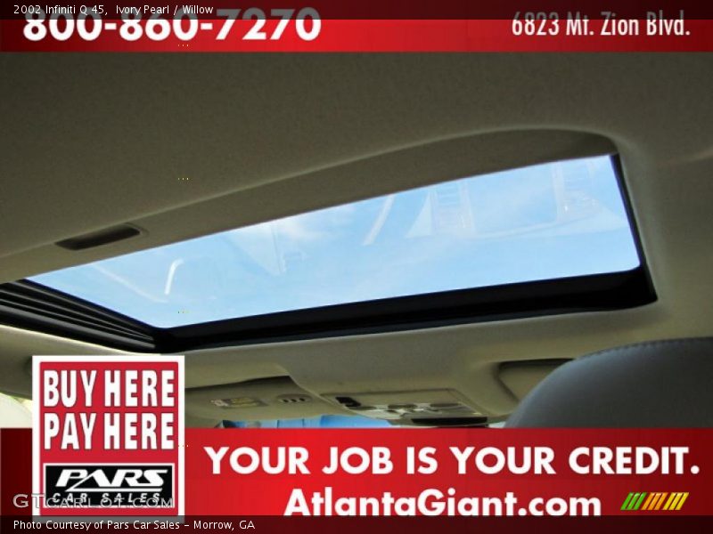 Ivory Pearl / Willow 2002 Infiniti Q 45