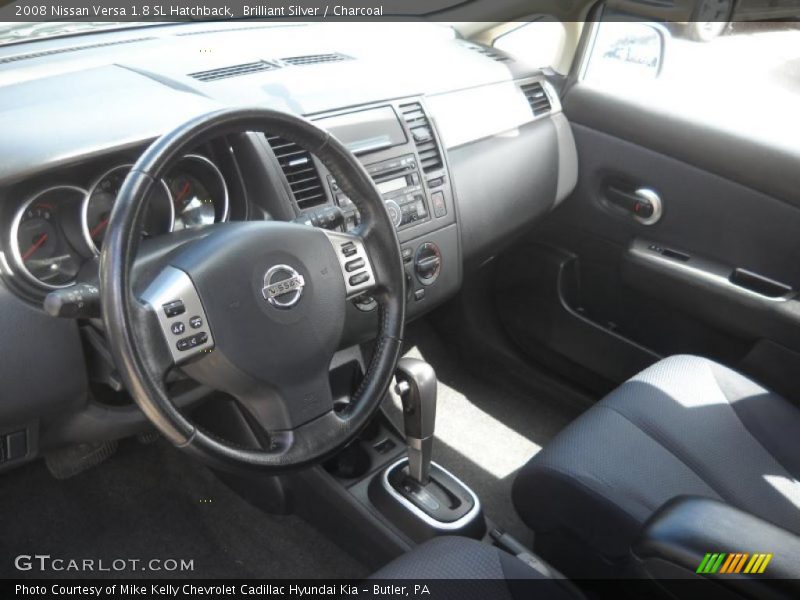 Brilliant Silver / Charcoal 2008 Nissan Versa 1.8 SL Hatchback