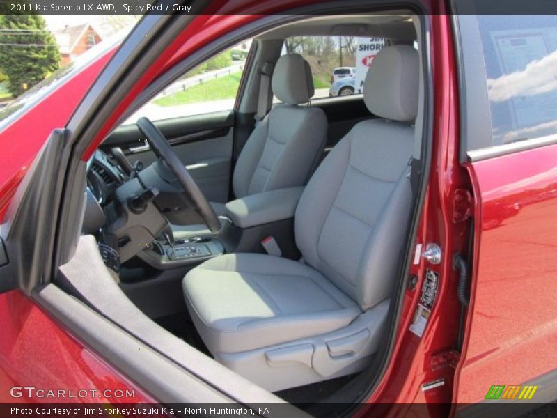 Spicy Red / Gray 2011 Kia Sorento LX AWD